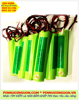 Pin sạc 3.6v SC2000mAh; Pin đèn exit thoát hiểm 3.6v SC2000mAh; Pin đèn sự cố khẩn cấp 3.6v SC2000mAh